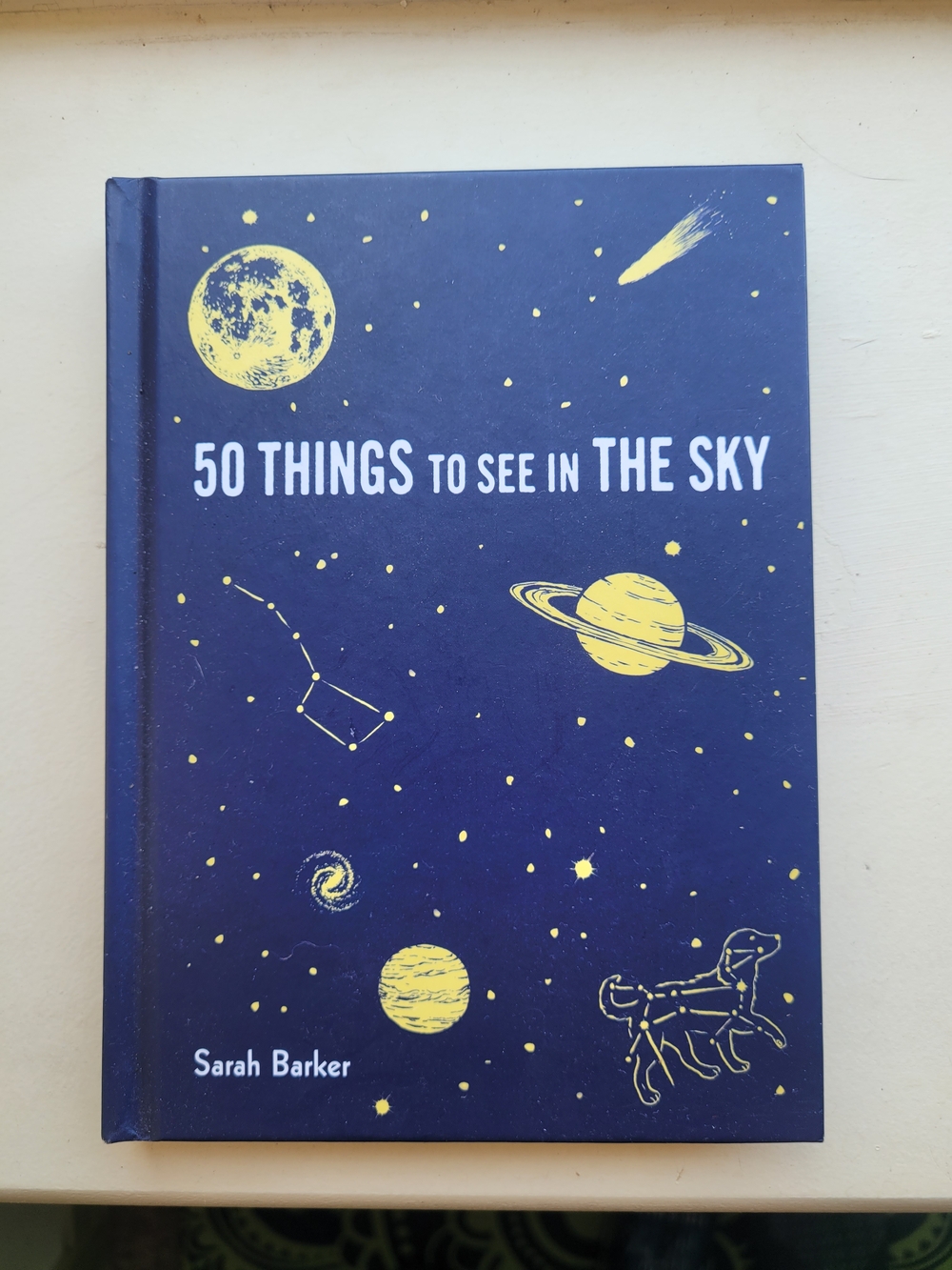 50 Things to See in the Sky Hardcover Book - Navy & Yellow